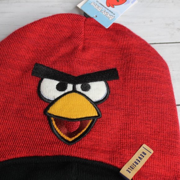 Angry Birds Reversible Winter Knit Earflap Hat One Size - Picture 4 of 5